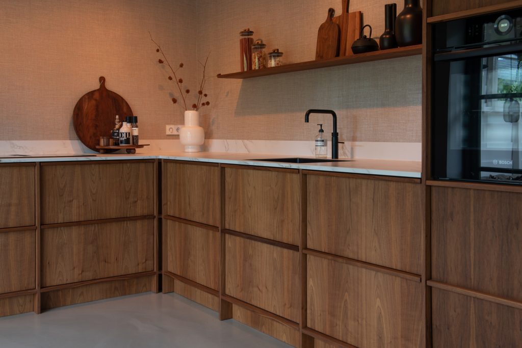 Warme elegante keuken